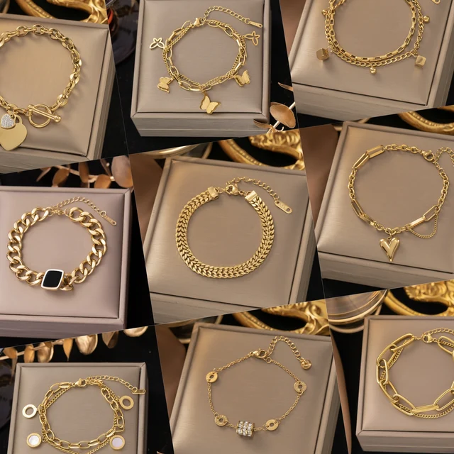 Circle of Style 18K gouden armband met meerdere bedels