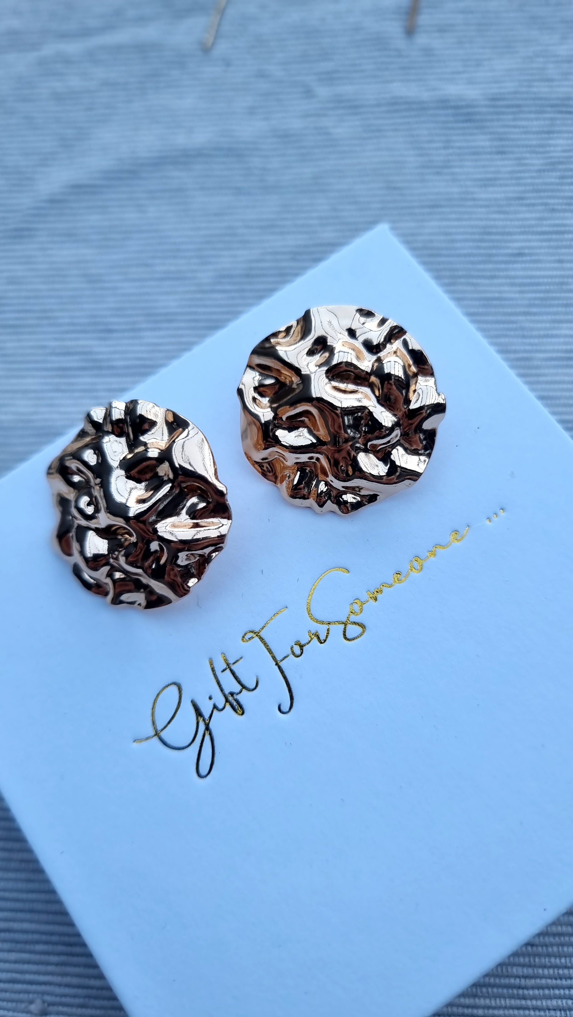 Molten Gold Statement Studs