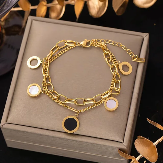Bracelet multi-breloques en or 18 carats Circle of Style