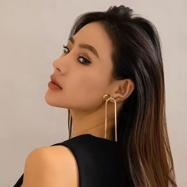 Eco-Friendly BEATRICE Ribbon Bow Earrings - Sweet, Cool & Trendy