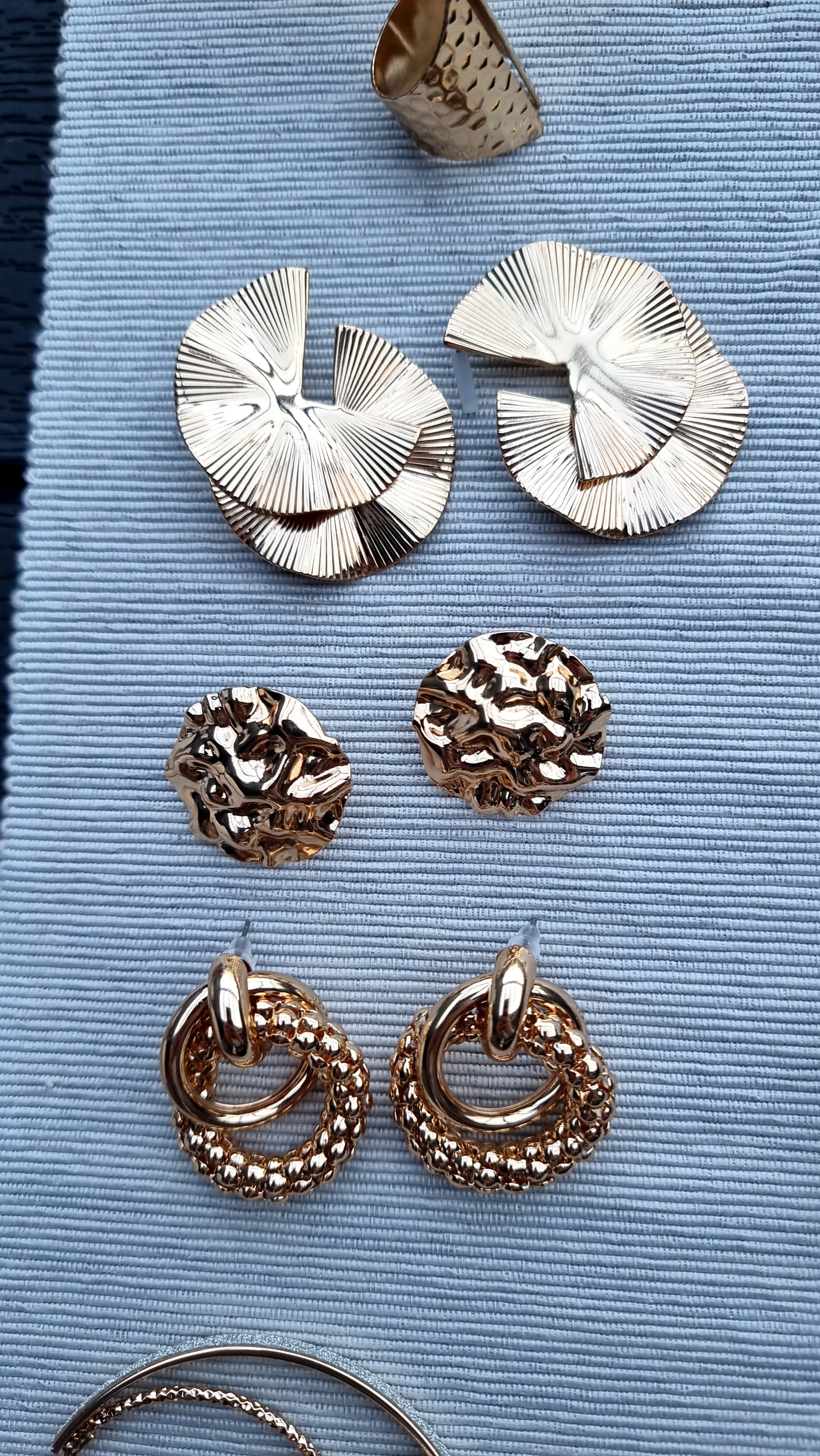 Molten Gold Statement Studs