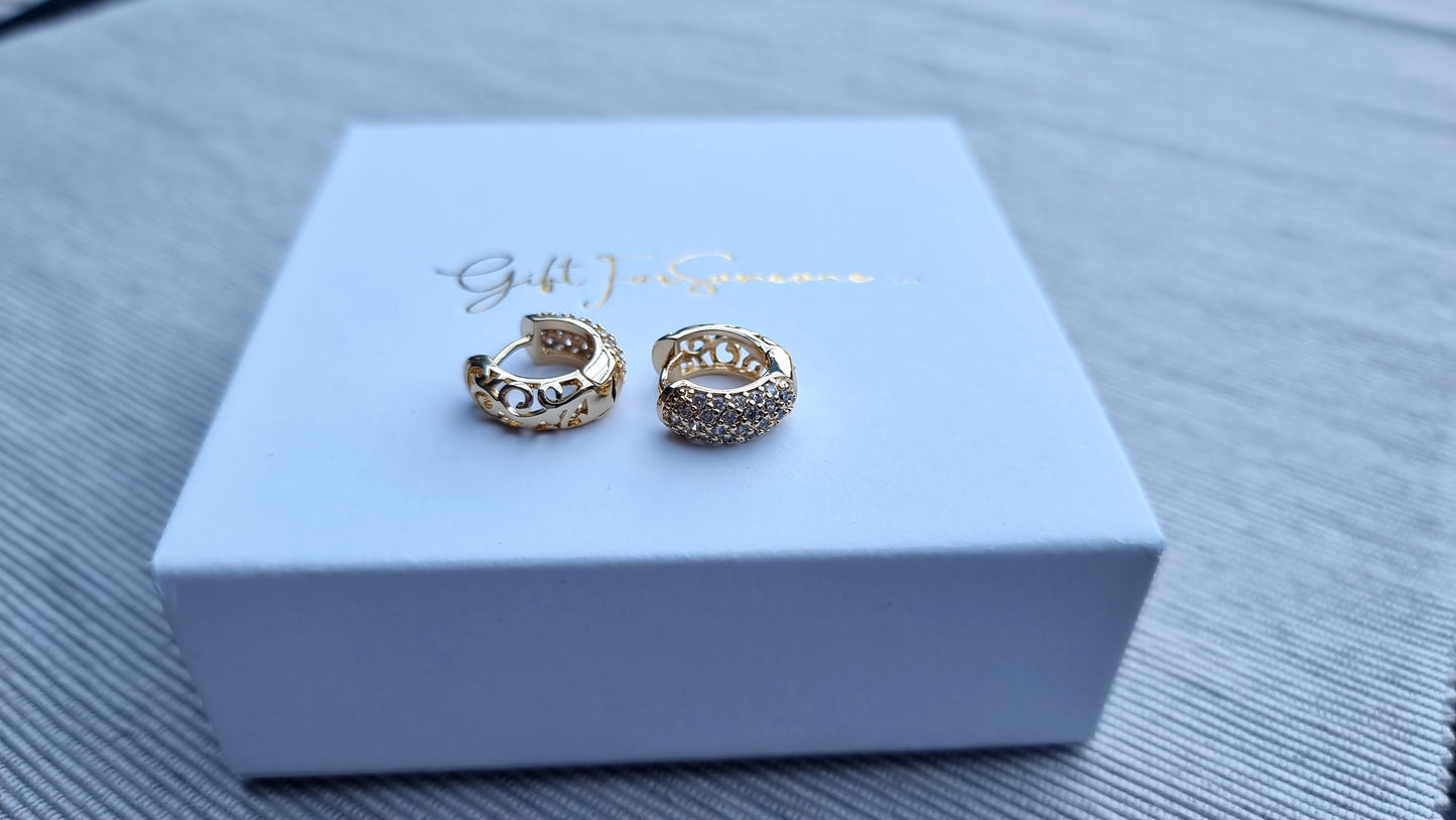 Golden Elegance Hoop Earrings