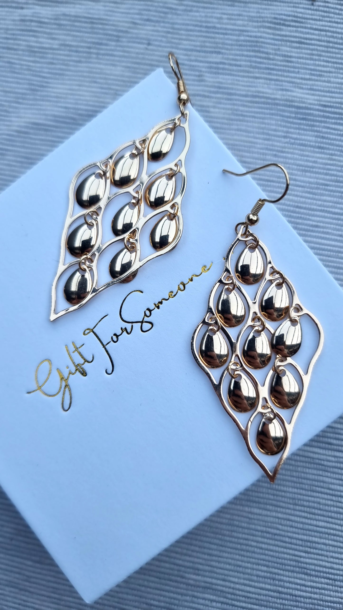 Teardrop Cascade Earrings